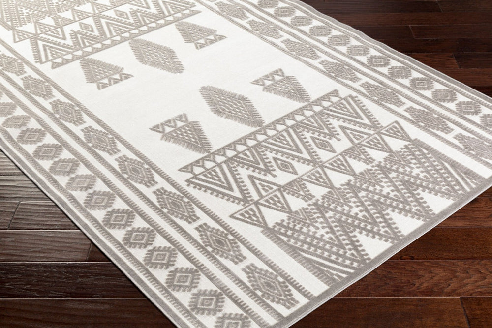 Livabliss Dantel Geometric Machine Woven Polypropylene Rug Low Pile Entryway or Bathroom Accent DTL2312-2211