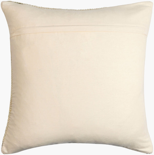 Surya Deccan Traps Accent Pillow - Luxurious 18"L X 18"W Cotton-wool Blend For Elegant Home Decor Upgrade Ivory Wool,Cotton,Cotton Dtp001-1818