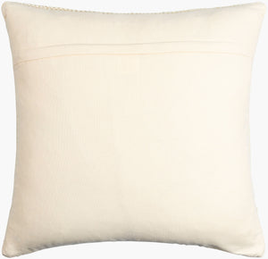 Surya Deccan Traps Accent Pillow - Luxurious 18"L X 18"W Cotton-wool Blend For Elegant Home Decor Upgrade Beige Wool,Cotton,Cotton Dtp003-2020p