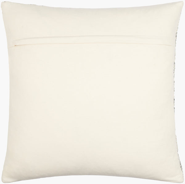 Surya Deccan Traps Accent Pillow - Luxurious 18"L X 18"W Cotton-wool Blend For Elegant Home Decor Upgrade Ivory Wool,Cotton,Cotton Dtp004-1818p