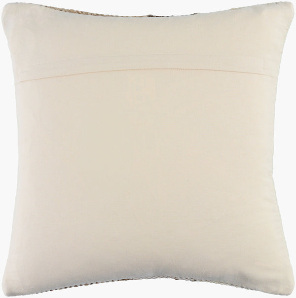 Surya Deccan Traps Accent Pillow - Luxurious 18"L X 18"W Cotton-wool Blend For Elegant Home Decor Upgrade Beige Wool,Cotton,Cotton Dtp005-1818p