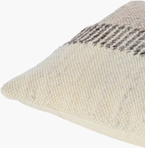 Surya Deccan Traps Accent Pillow - Luxurious 18"L X 18"W Cotton-wool Blend For Elegant Home Decor Upgrade Beige Wool,Cotton,Cotton Dtp005-1818p