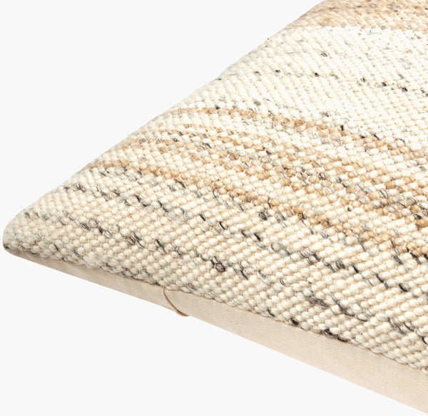 Surya Deccan Traps Accent Pillow - Luxurious 18"L X 18"W Cotton-wool Blend For Elegant Home Decor Upgrade Tan Wool,Cotton,Cotton Dtp007-2222p