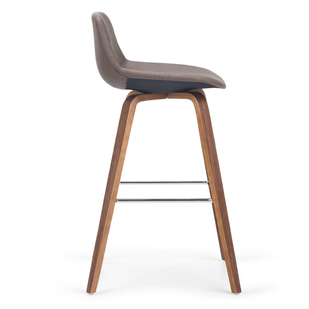 English Elm Randolph Mid-Century Bentwood Bar Stools Set Of 2 – Stylish, Durable, Ergonomic Comfort For Any Space B136P159444-GIGA