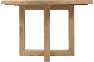 Hooker Furniture Driftwood 48-Inches Round Dining Table With Buckboard Finish, Distressed Pedestal Base For Cozy Gatherings Light Wood 6820-75213-80