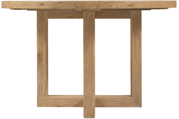 Hooker Furniture Driftwood 48-Inches Round Dining Table With Buckboard Finish, Distressed Pedestal Base For Cozy Gatherings Light Wood 6820-75213-80