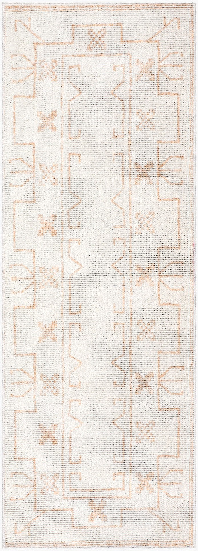 Livabliss Downtown Machine Woven Polyester Runner Rug for Hallways Entryways and High Traffic Areas Light Beige, Cr 2'7" x 7'3" DTW2325-2773