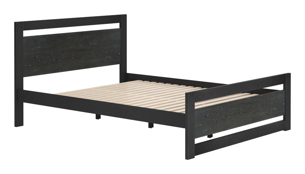Zuo Modern Repos Queen Bed - Elevate Your Space With Chic Design And Premium Mdf For Modern Interiors Black Mdf,Plywood 110640-zuo-modern
