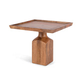 Mango Wood Square Serving Pedestal, 14" EAW95960 Park Hill