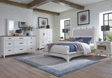 Parker House Americana Modern Bedroom 9 Drawer Dresser Cotton Poplar Solids / Birch Veneers with Oak Top BAME#21689-COT