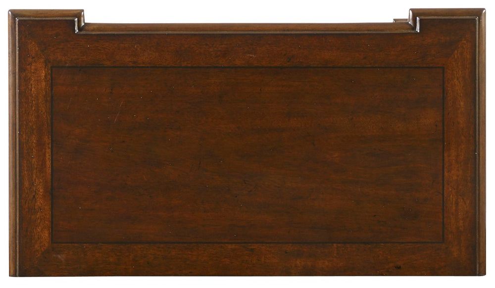 Hooker Furniture Leesburg Mahogany Nightstand With 3 Drawers, Antique-Brass Hardware, Integrated Outlets & Cord Management 5381-90016