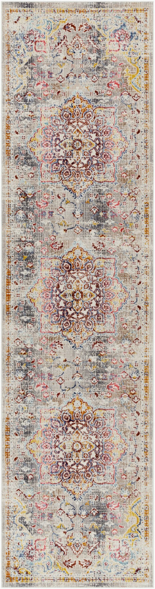 Livabliss Dublin Traditional Medallion Runner Rug Polypropylene Woven Hallway Accent DUB2308-29103
