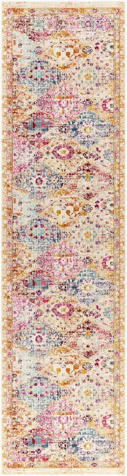 Livabliss Dublin Traditional Polypropylene Accent Rug Low Pile Machine Woven Entryway Decor Purple, Burgand 2'9" x 10'2" DUB2312-29103