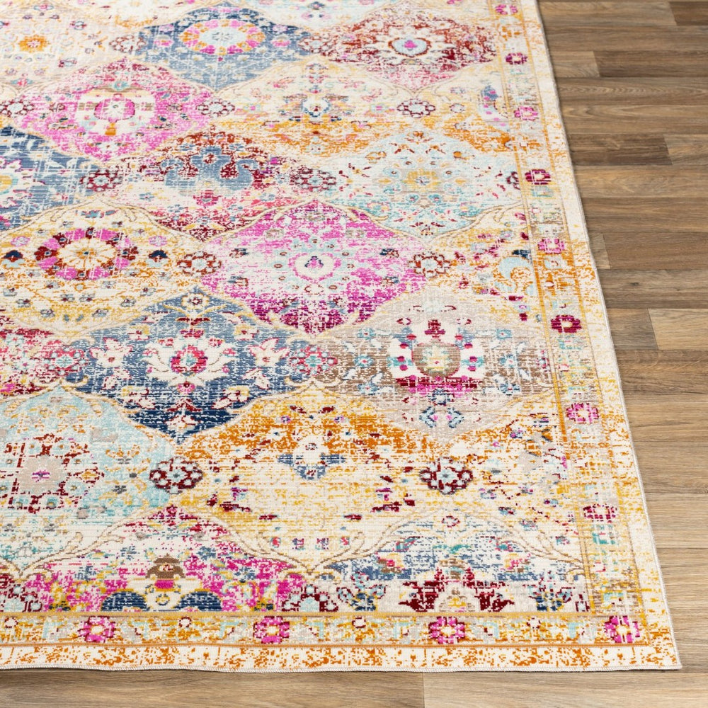 Livabliss Dublin Traditional Polypropylene Accent Rug Low Pile Machine Woven Entryway Decor Purple, Burgand 2'9" x 10'2" DUB2312-29103