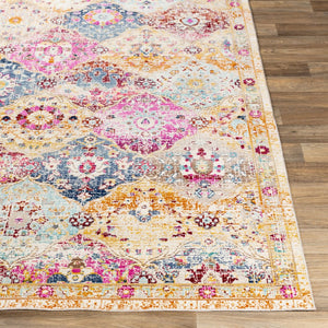 Livabliss Dublin Traditional Polypropylene Accent Rug Low Pile Machine Woven Entryway Decor Purple, Burgand 2' x 3'2" DUB2312-232