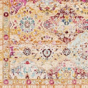 Livabliss Dublin Traditional Polypropylene Accent Rug Low Pile Machine Woven Entryway Decor Purple, Burgand 2' x 3'2" DUB2312-232