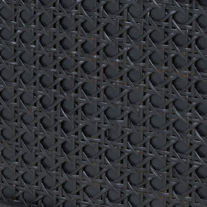 English Elm Christopher Knight Home® - NIGHTSTAND Rustic Dark Grey Acacia Wood with Cane Webbing, Cabinet + Open Shelf Storage, 15.75"W x 24"H 71931.00DGRY