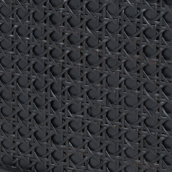 English Elm Christopher Knight Home® - NIGHTSTAND Rustic Dark Grey Acacia Wood with Cane Webbing, Cabinet + Open Shelf Storage, 15.75"W x 24"H 71931.00DGRY