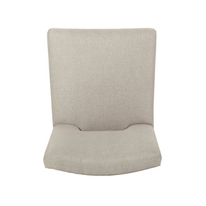 English Elm Christopher Knight Home® - 31 Inch Counter Stools Set of 2 Wheat Fabric Upholstered, Breathable L-Shaped Backrest, Modern Comfort 73531.00WHEAT