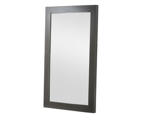 VIG Furniture Duke Matte Grey Rectangular Mirror 55"X28" — Thick Modern Frame, Ready-To-Hang Statement Accent Piece VGVCJ1811-GRY-M