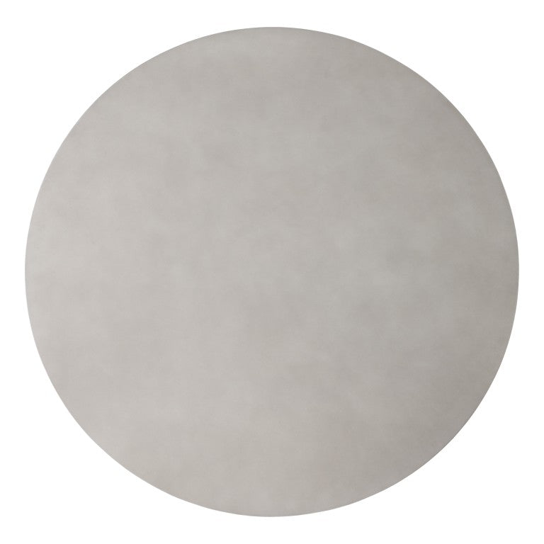 VIG Furniture Duncan Modern Round Dining Table With Grey Faux Concrete Top & Light Walnut Pedestal, Seats 6 VGMC-GF-1C008