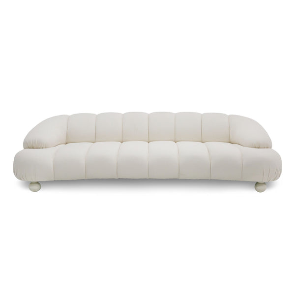 VIG Furniture Divani Casa Duran - Contemporary White Fabric 4-Seater Sofa VGOD-ZW-23002A-SOFA-WHT
