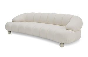 VIG Furniture Divani Casa Duran - Contemporary White Fabric 4-Seater Sofa VGOD-ZW-23002A-SOFA-WHT