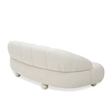 VIG Furniture Divani Casa Duran - Contemporary White Fabric Loveseat Sofa VGOD-ZW-23002A-LOVE-WHT