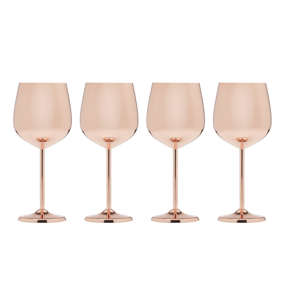 Lenox Cambridge 18 Oz Copper Stainless Steel White Wine Glasses, Set of 4 Metallic, COPPER METAL EW005CBCPRDS