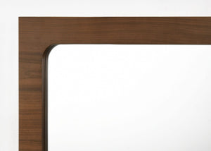 VIG Furniture Dustin Walnut Mirror For Dresser — 47.4" Rectangular Modern Frame, Warm Walnut Finish, Minimalist Elegance VGMABR-99-MIR