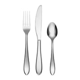 Cambridge Stockton 24-Piece Stainless Steel Flatware Set, Service for 8, Mirror Finish