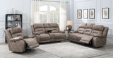 Steve Silver Aria 3-Piece Living Set - Gray Fabric, Power Recline, USB Port