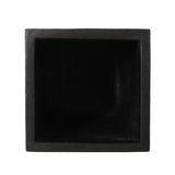 Christopher Knight Home® - Noble House - - 13" X 32.5" Outdoor Modern Mgo Cast Stone Planter, Black