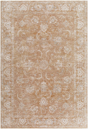 Livabliss Da Vinci Traditional Polyester Area Rug with Fringe Border for Living Dining Rooms Cream, Tan 2'7" x 7'3" DVC2301-2773