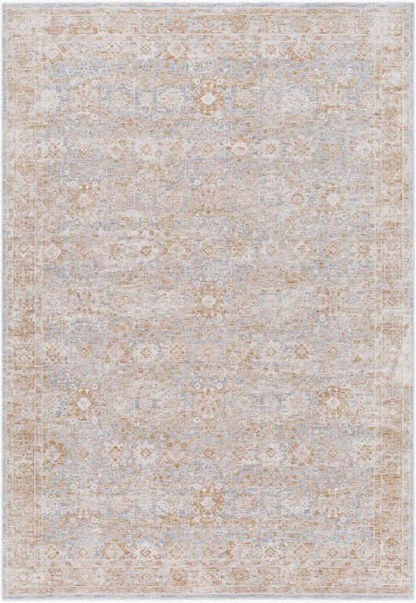 Livabliss Da Vinci Machine Woven Polyester Area Rug with Fringe Traditional Pattern for Large Rooms Cream, Tan 9' x 12'2" DVC2303-9122