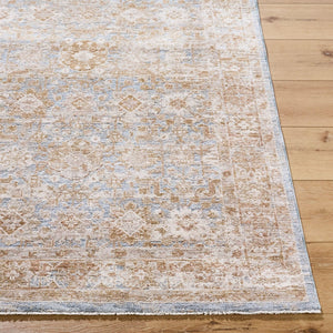 Livabliss Da Vinci Machine Woven Polyester Area Rug with Fringe Traditional Pattern for Large Rooms Cream, Tan 9' x 12'2" DVC2303-9122