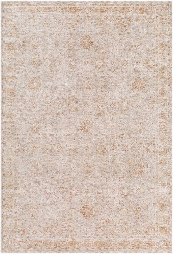 Livabliss Da Vinci Machine Woven Polyester Area Rug with Fringe for Large Living Spaces Cream, Tan 10' x 13'11" DVC2304-1014