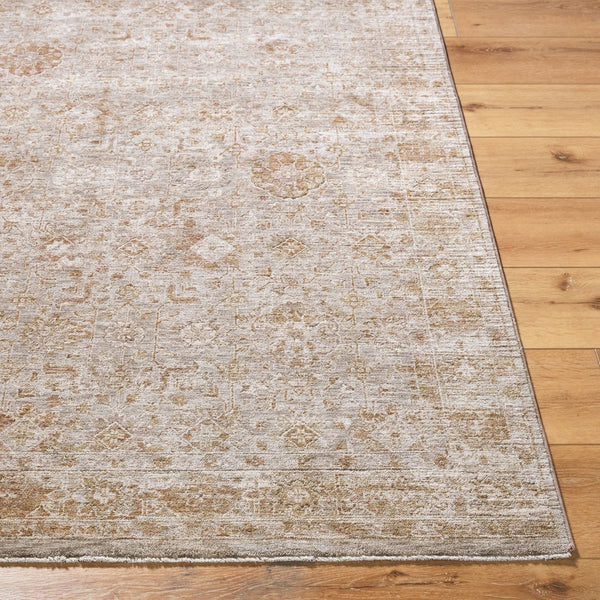Livabliss Da Vinci Machine Woven Polyester Area Rug with Fringe for Large Living Spaces Cream, Tan 10' x 13'11" DVC2304-1014