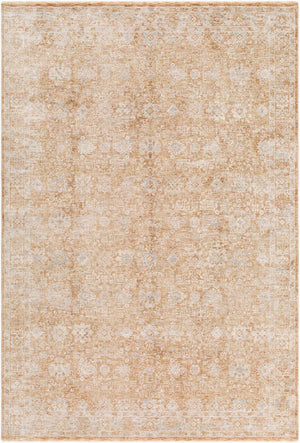 Livabliss Da Vinci Traditional Motif Polyester Area Rug Woven in Turkey with Fringe Detailing Cream, Blue 6'7" x 9'6" DVC2305-6796