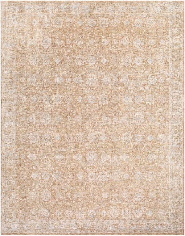 Livabliss Da Vinci Traditional Motif Polyester Area Rug Woven in Turkey with Fringe Detailing Cream, Blue 7'10" x 10'2" DVC2305-710102