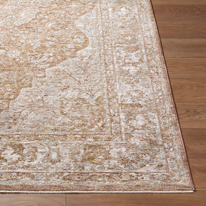 Livabliss Da Vinci Traditional Polyester Area Rug with Fringe for Formal Living Dining Rooms Dusty Sage, Med 6'7" x 9'6" DVC2313-6796