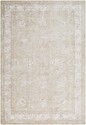 Livabliss Da Vinci Large Polyester Area Rug with Turkish Geometric Motifs for Living Room Tan, Dusty Sage 2' x 2'11" DVC2317-2211