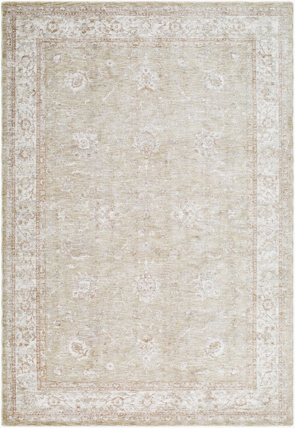 Livabliss Da Vinci Large Polyester Area Rug with Turkish Geometric Motifs for Living Room Tan, Dusty Sage 2' x 2'11" DVC2317-2211