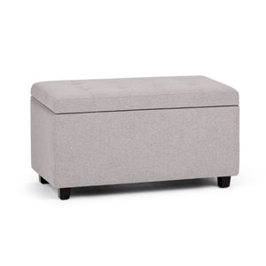 English Elm Cosmopolitan Storage Ottoman In Cloud Grey - Versatile Comfort, Stylish Design & Hidden Storage Solution B136P159766