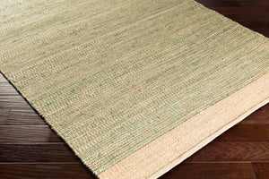 Surya Davidson 4' X 6' Handmade Jute Rug - Rustic Charm For Cozy Spaces, Durable Design, Spot Clean Only Aqua Jute Dvd1005-46