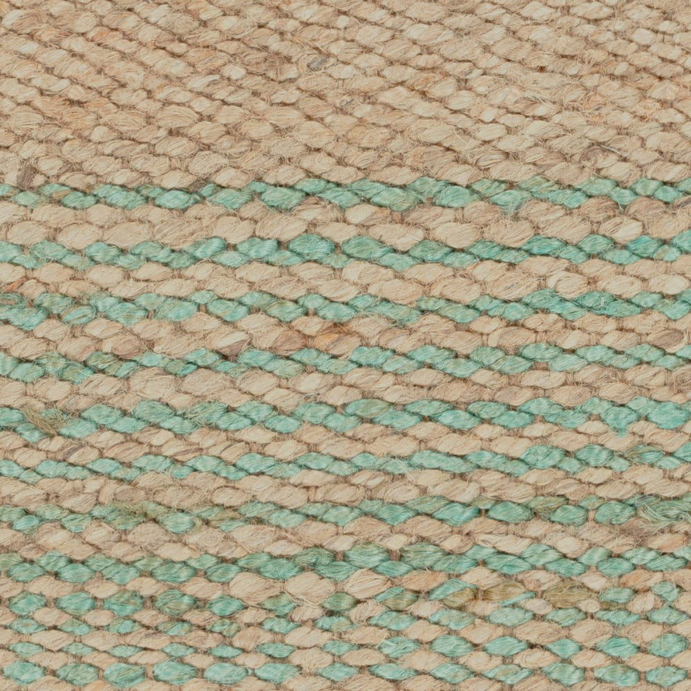 Surya Davidson 4' X 6' Handmade Jute Rug - Rustic Charm For Cozy Spaces, Durable Design, Spot Clean Only Aqua Jute Dvd1005-46