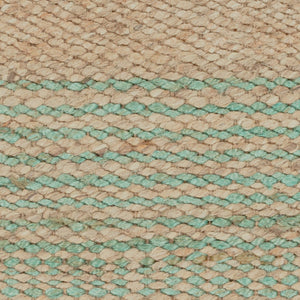 Surya Davidson 4' X 6' Handmade Jute Rug - Rustic Charm For Cozy Spaces, Durable Design, Spot Clean Only Aqua Jute Dvd1005-46