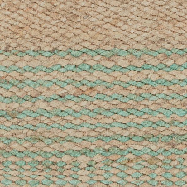 Surya Davidson 4' X 6' Handmade Jute Rug - Rustic Charm For Cozy Spaces, Durable Design, Spot Clean Only Aqua Jute Dvd1005-46
