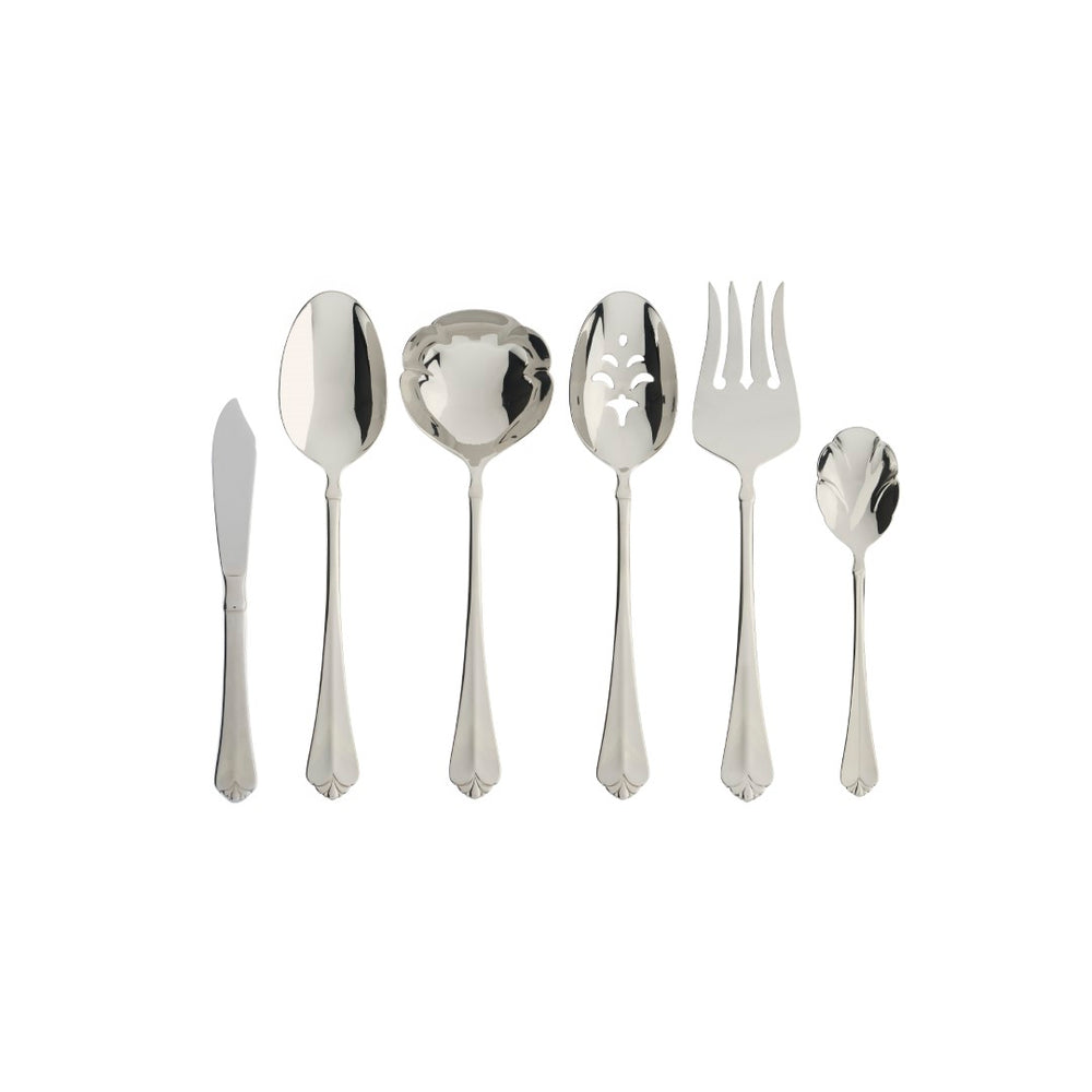 Lenox Oneida Juilliard 6 Piece Fine Flatware Serving Set Metallic, STAINLESS METAL 2273006A