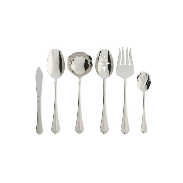 Lenox Oneida Juilliard 6 Piece Fine Flatware Serving Set Metallic, STAINLESS METAL 2273006A